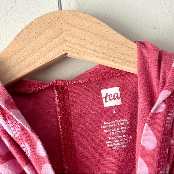 Tea Collection Heart Print Hoodie - Picture 4 of 7